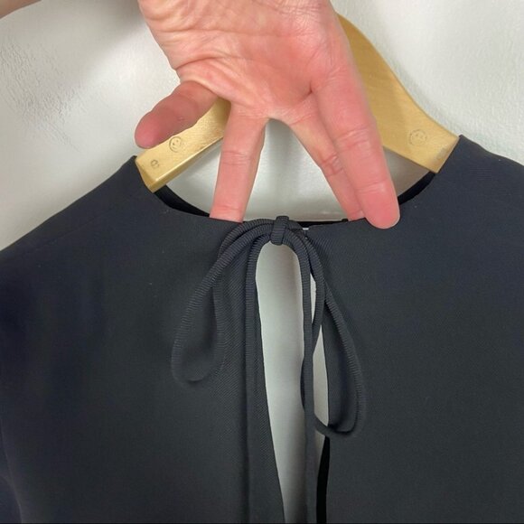 Revolve C/MEO Gossamer Spelt Out Long‎ Sleeve Black Top Size Small Bell Sleeve S - Picture 6 of 15